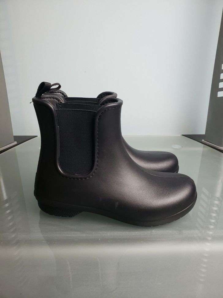 Жіночі гумові чоботи Crocs Women’s Freesail Chelsea Boot black — фото 2