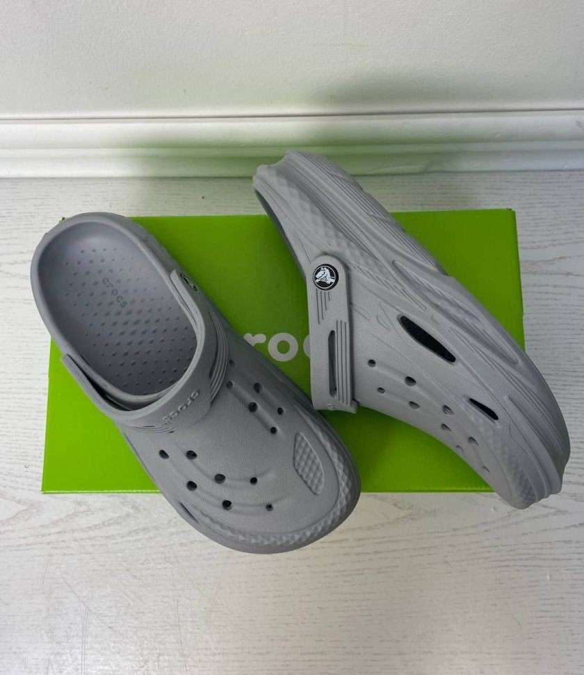 Чоловічі Crocs Off Grid Clog Light Grey — фото 4