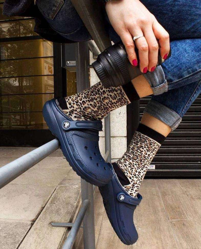 Crocs Клісік Клог утеплені Сині Classic Lined Clogs Navy — фото 3
