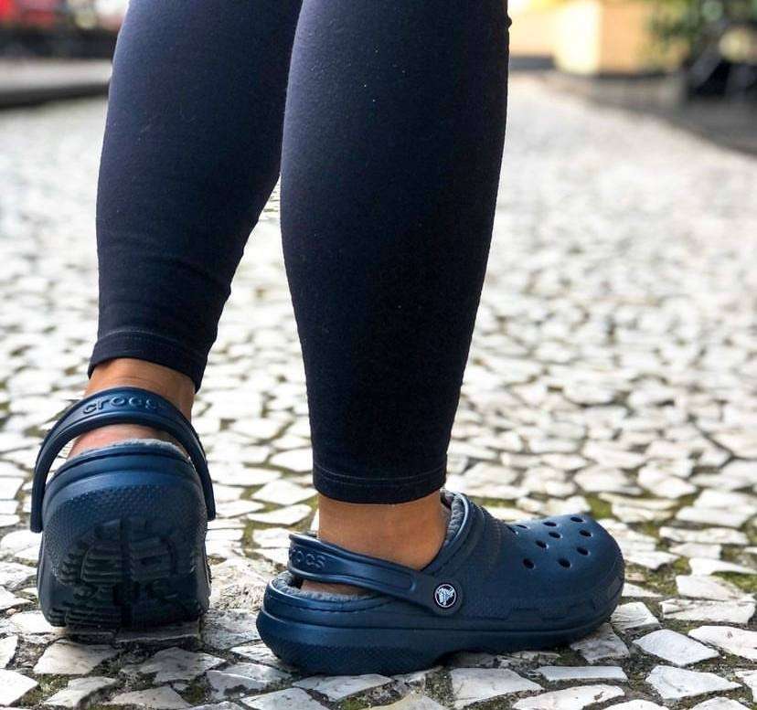 Crocs Клісік Клог утеплені Сині Classic Lined Clogs Navy — фото 4
