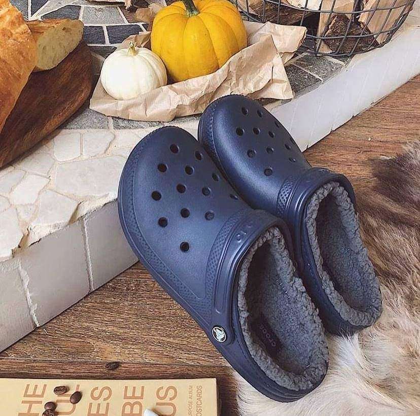 Crocs Клісік Клог утеплені Сині Classic Lined Clogs Navy — фото 5