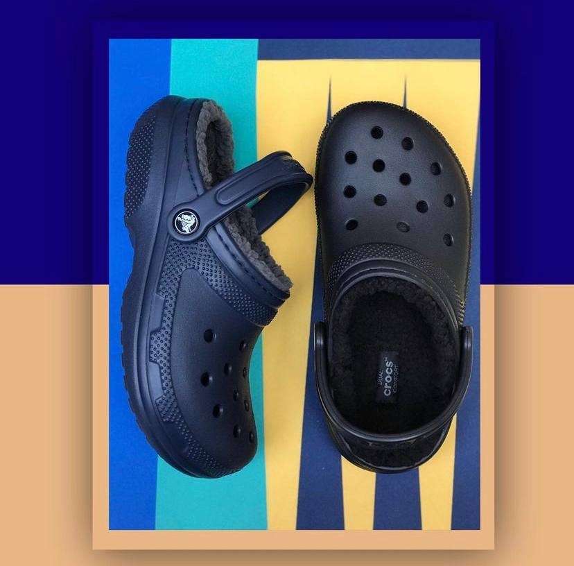 Crocs Клісік Клог утеплені Сині Classic Lined Clogs Navy — фото 7