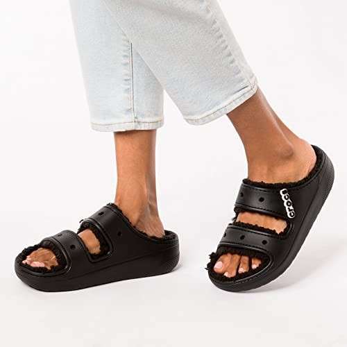 Жіночі Crocs утеплені Чорні Classic Cozzzy Black — фото 2