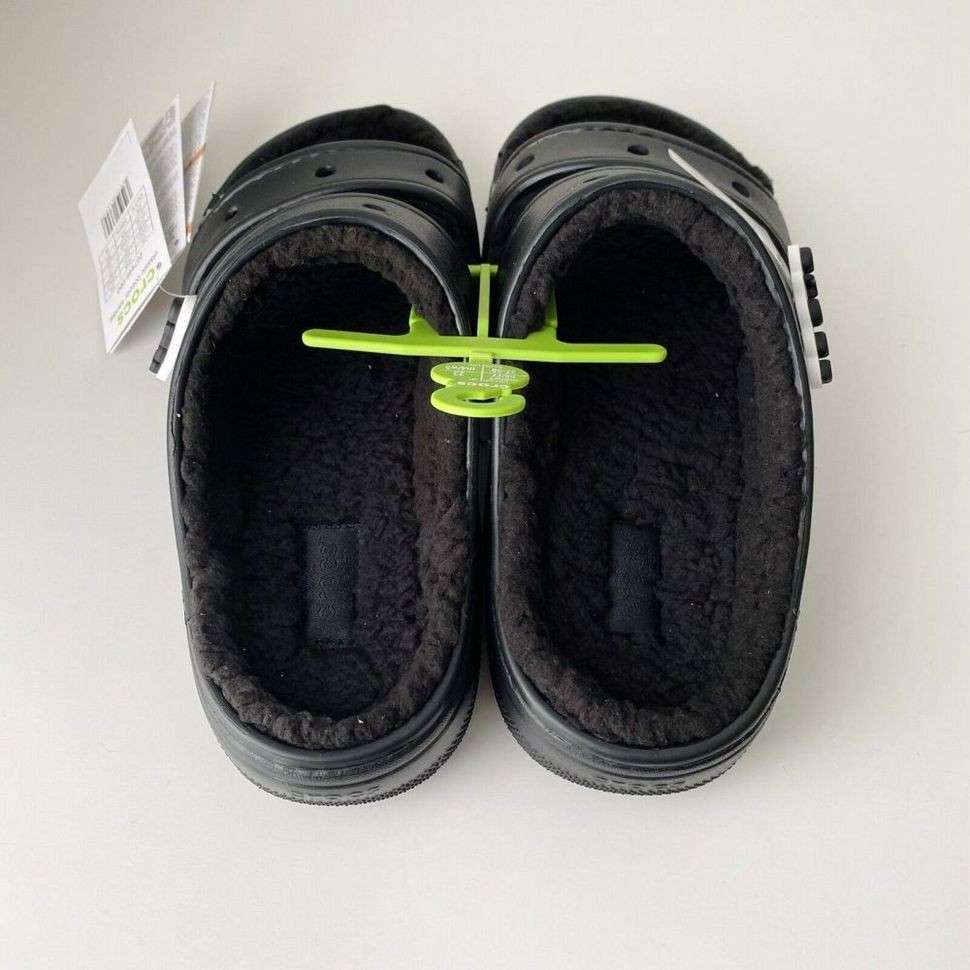 Жіночі Crocs утеплені Чорні Classic Cozzzy Black — фото 5