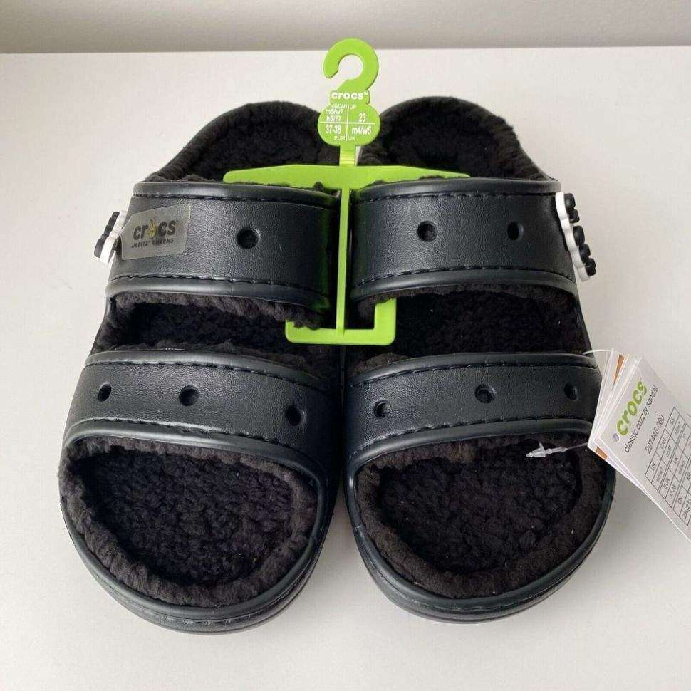 Жіночі Crocs утеплені Чорні Classic Cozzzy Black — фото 6