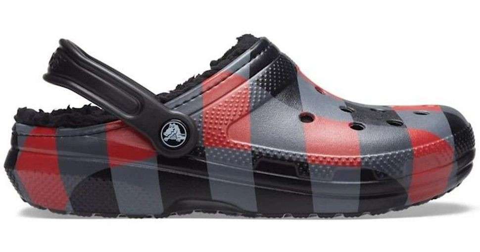 Чоловічі Crocs утеплені Classic Lined Clog Plaid/Black — фото 4