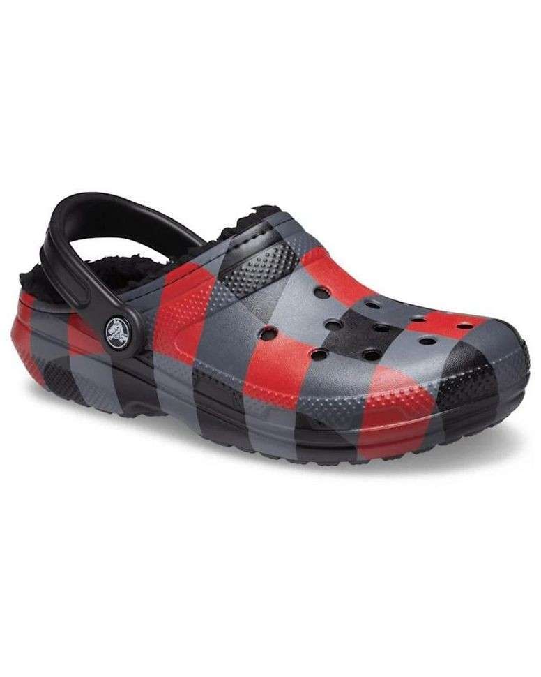 Чоловічі Crocs утеплені Classic Lined Clog Plaid/Black — фото 6