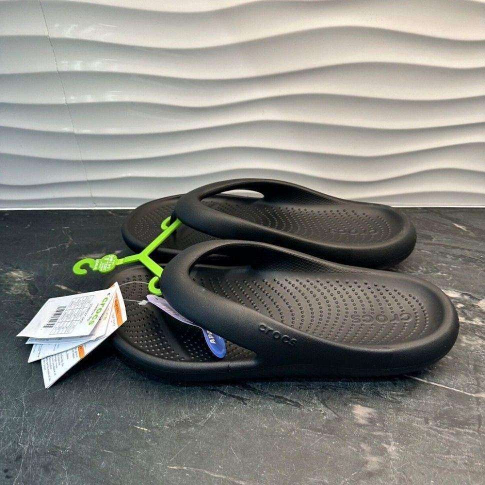 Чоловічі в'єтнамки Crocs Mellow Flip Black — фото 2