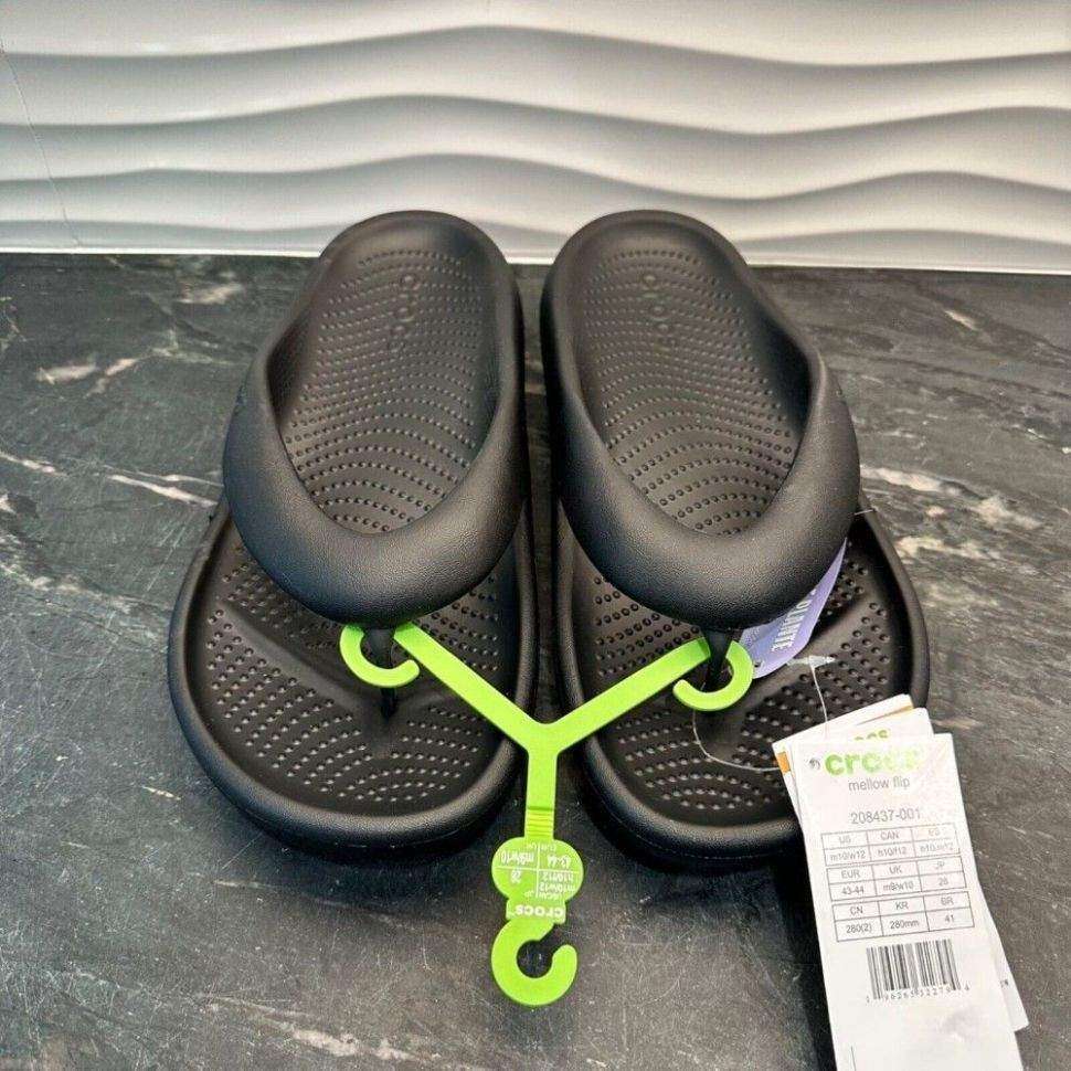 Чоловічі в'єтнамки Crocs Mellow Flip Black — фото 7