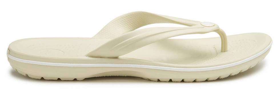 Жіночі в'єтнамки Крокбенд Бежеві Crocs Crocband Flip Flop Bone — фото 3