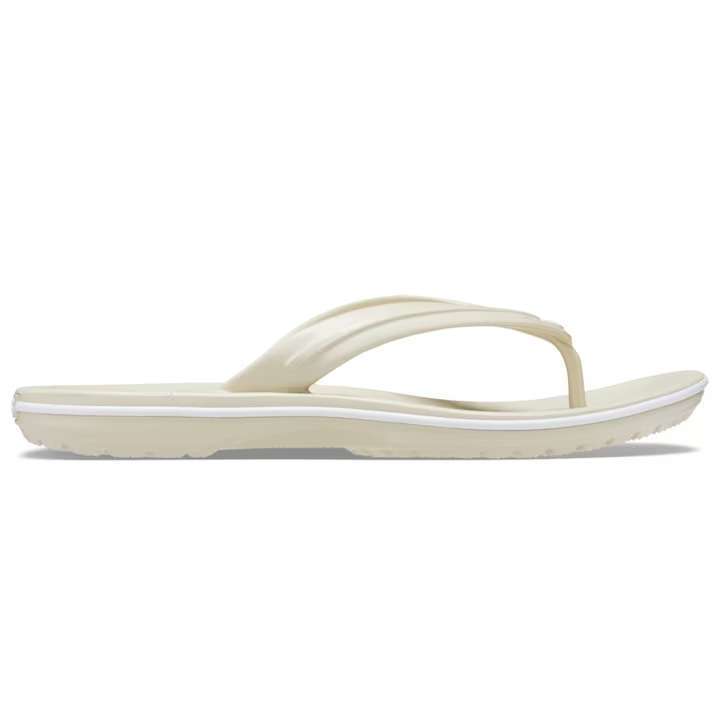 Жіночі в'єтнамки Крокбенд Бежеві Crocs Crocband Flip Flop Bone — фото 7