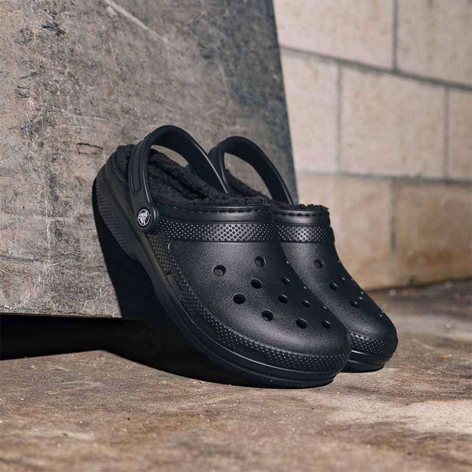 Crocs Клог Класік Утеплені Чорні Classic Lined Black — фото 2