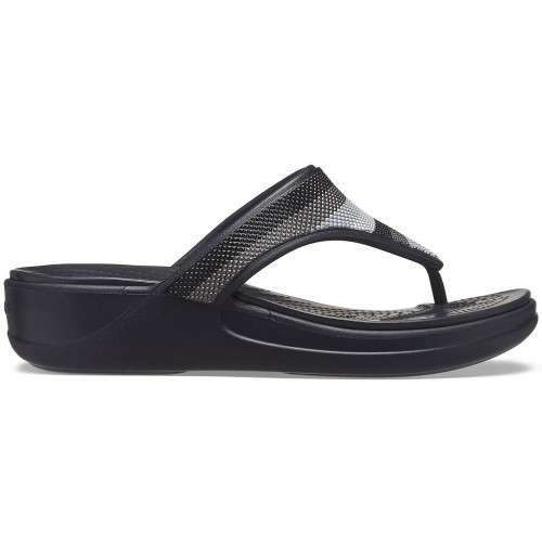 Жіночі в'єтнамки Crocs Monterey Bead Strap Wedge Flip Black / Multi — фото 5