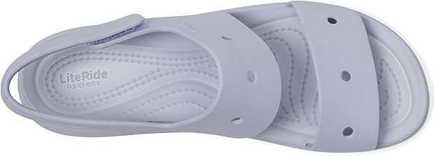 Жіночі Сандалі Платформа Лавандові Crocs Women's Brooklyn 4u Low Wedges Sandal Purple Moon — фото 3