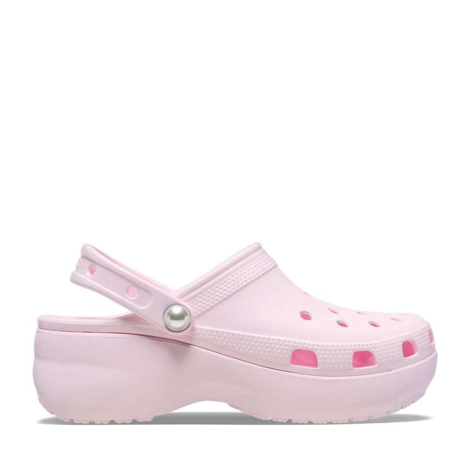 Жіночі Crocs Платформа Рожеві Women's Classic Platform Clog Pearl — фото 6
