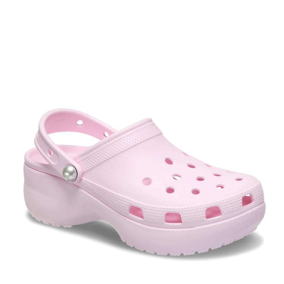 Жіночі Crocs Платформа Рожеві Women's Classic Platform Clog Pearl — фото 7