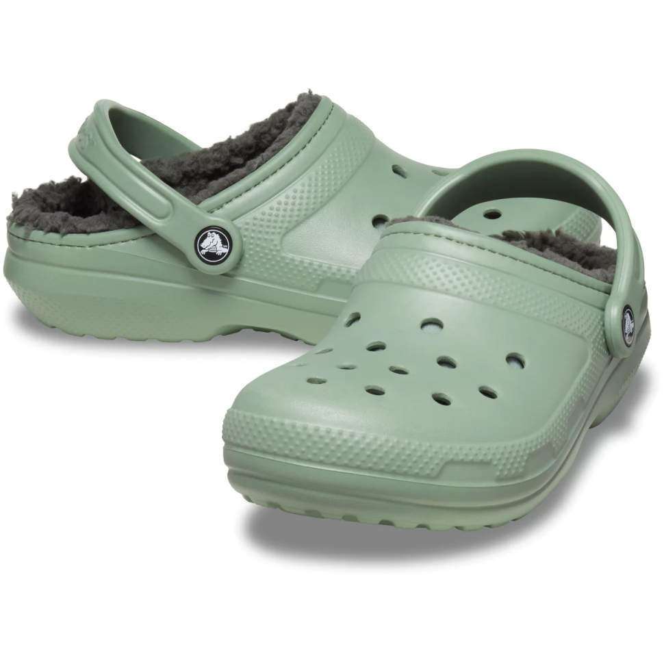 Crocs Утеплені Хакі Classic Lined Clog Moss / Multi