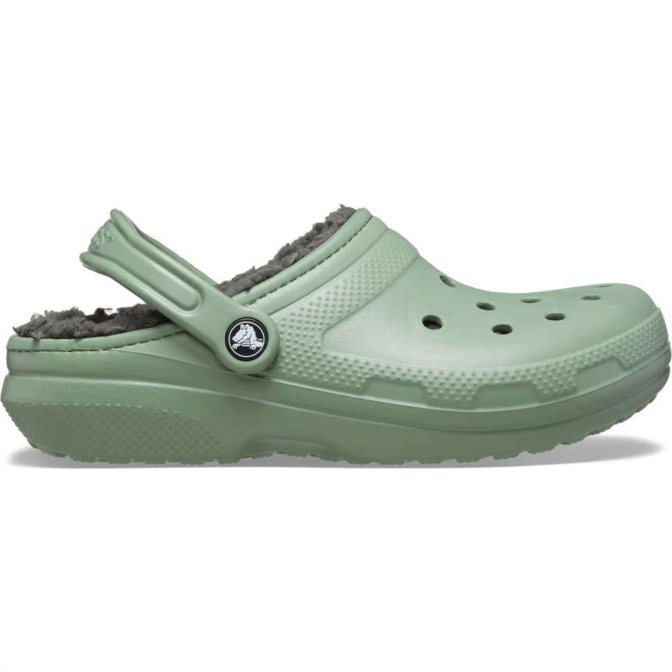 Crocs Утеплені Хакі Classic Lined Clog Moss / Multi — фото 2