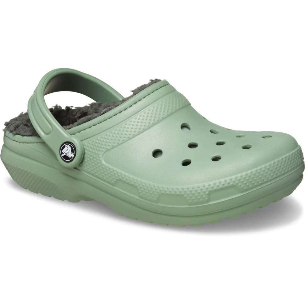 Crocs Утеплені Хакі Classic Lined Clog Moss / Multi — фото 6
