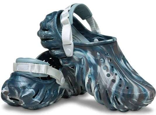 Crocs Эхо Клог Сині Echo Clog Marbled Black Sand/Multi — фото 1