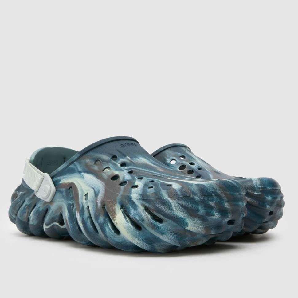 Crocs Эхо Клог Сині Echo Clog Marbled Black Sand/Multi — фото 11