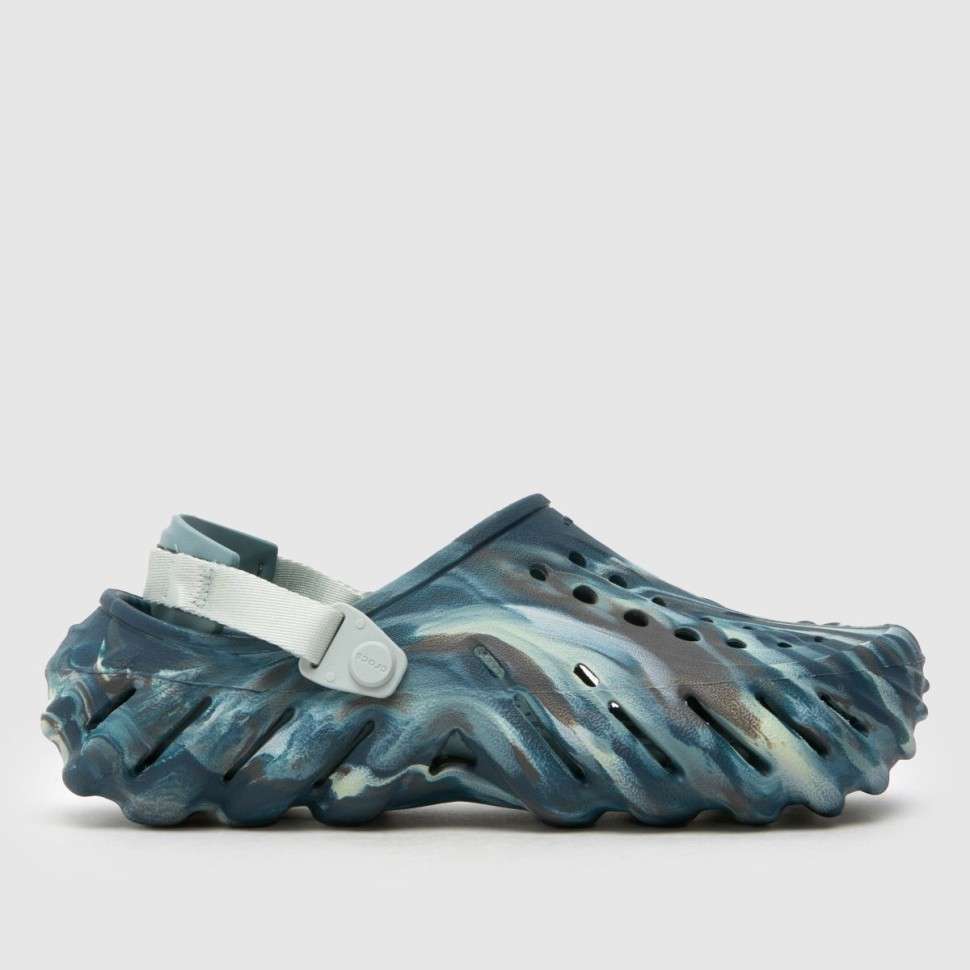 Crocs Эхо Клог Сині Echo Clog Marbled Black Sand/Multi — фото 12