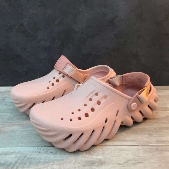 Жіночі Crocs Echo Clog Atmosphere Stucco Pink Clay — фото 9