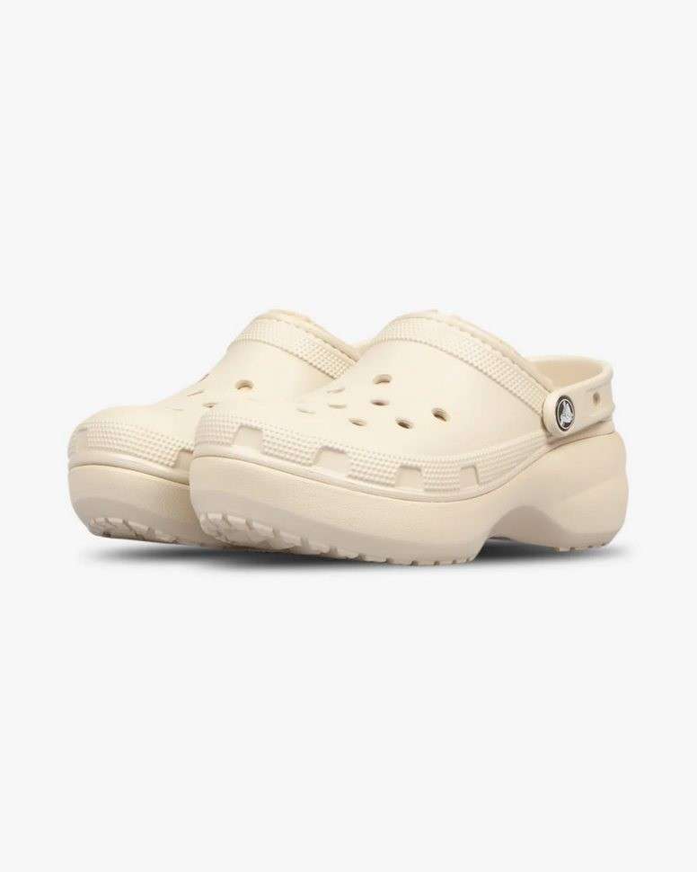 Жіночі Crocs утеплені Classic Platform Lined Clog W Bone — фото 2