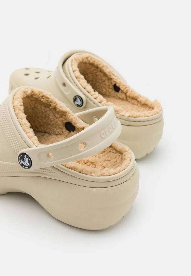 Жіночі Crocs утеплені Classic Platform Lined Clog W Bone — фото 12