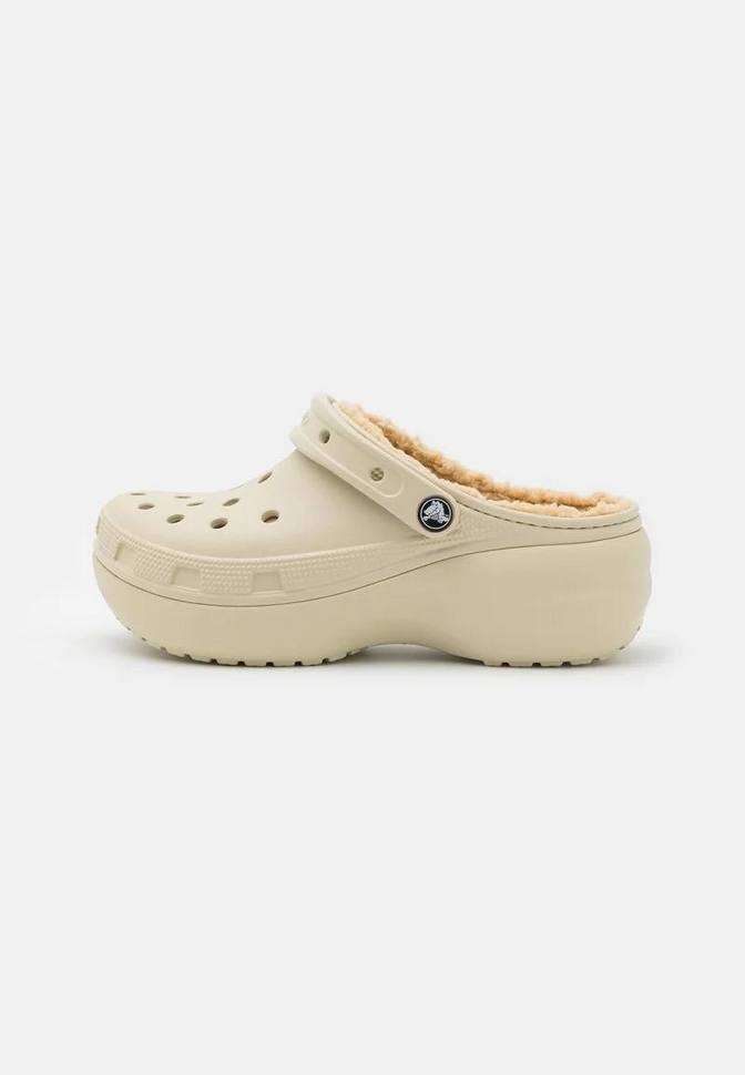 Жіночі Crocs утеплені Classic Platform Lined Clog W Bone — фото 15