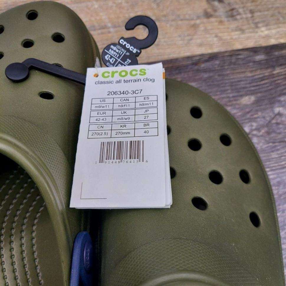 Чоловічі Crocs Classic All Terrain Clog Army Green/Navy — фото 6