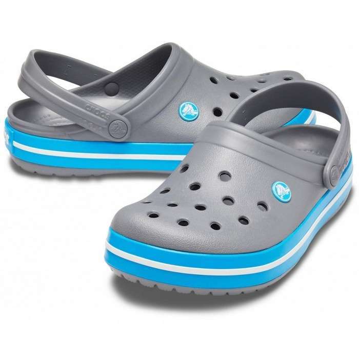 Crocs Крокбенд Сірі Клог Сабо Crocband Clog Charcoal/Ocean