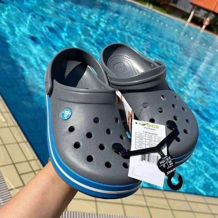 Crocs Крокбенд Сірі Клог Сабо Crocband Clog Charcoal/Ocean — фото 2