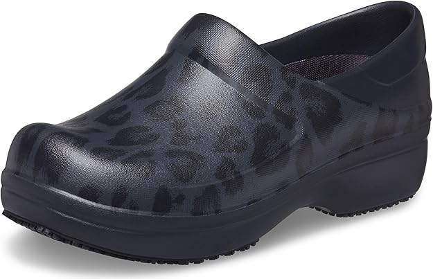 Crocs Для Праці Жіночі Сині Леопард Women's Navy/ Leopard Neria Pro II Graphic Clogs — фото 2