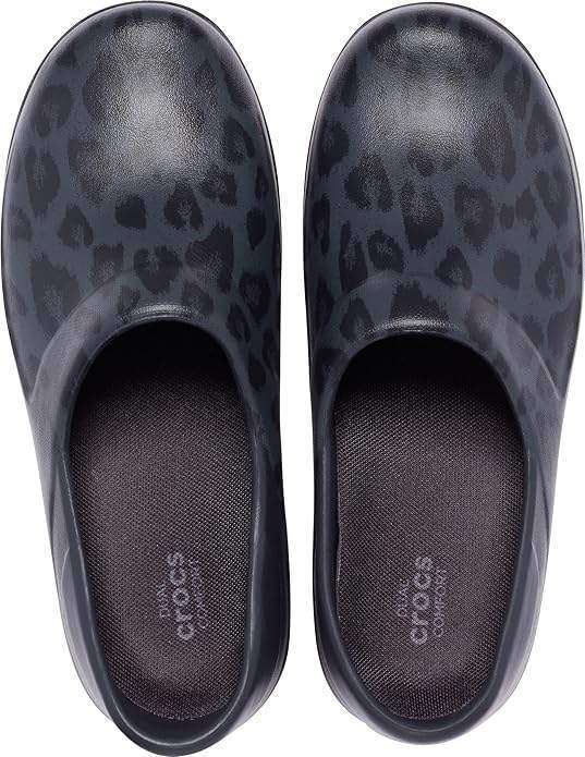 Crocs Для Праці Жіночі Сині Леопард Women's Navy/ Leopard Neria Pro II Graphic Clogs — фото 5