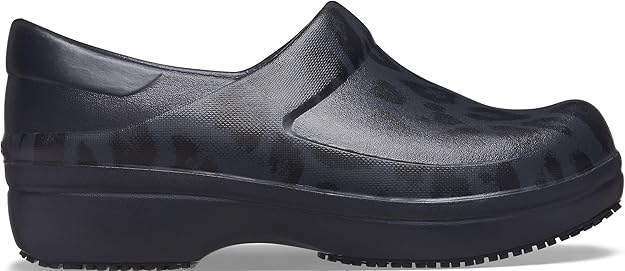 Crocs Для Праці Жіночі Сині Леопард Women's Navy/ Leopard Neria Pro II Graphic Clogs — фото 6