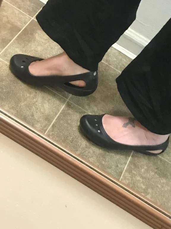 Балетки Жіночі Crocs Kadee Flat Black — фото 11