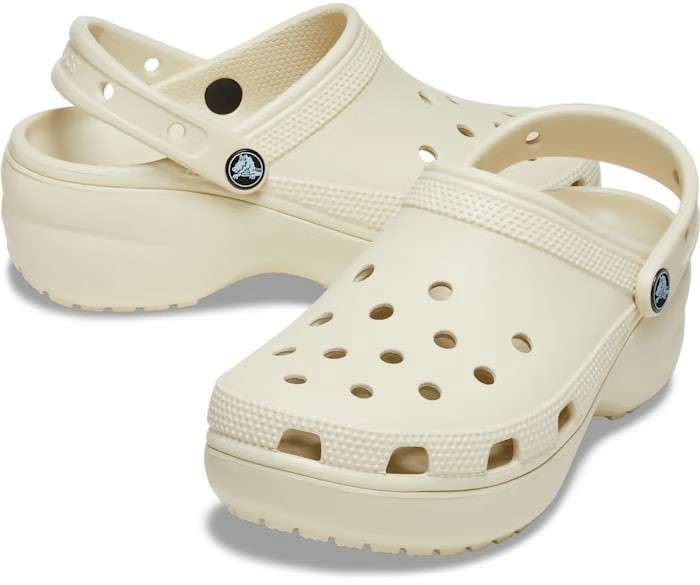 Жіночі Crocs Women's Classic Clog Platform Bone