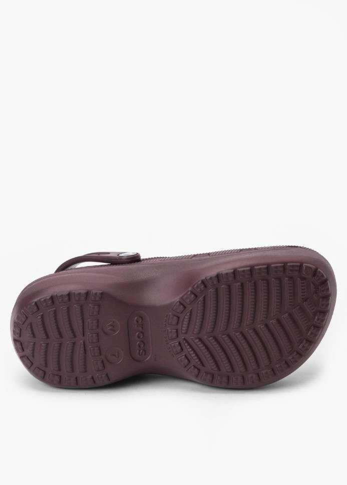 Жіночі Crocs Утеплені Бордові Classic Platform Lined Clog Dark Cherry — фото 2