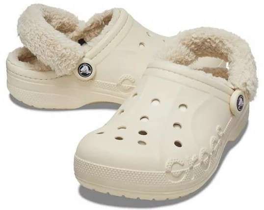 Жіночі Crocs Бая Утеплені Беж Baya Lined Fuzz Strap Bone