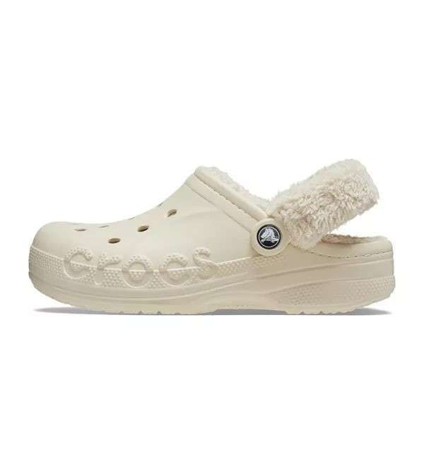 Жіночі Crocs Бая Утеплені Беж Baya Lined Fuzz Strap Bone — фото 3