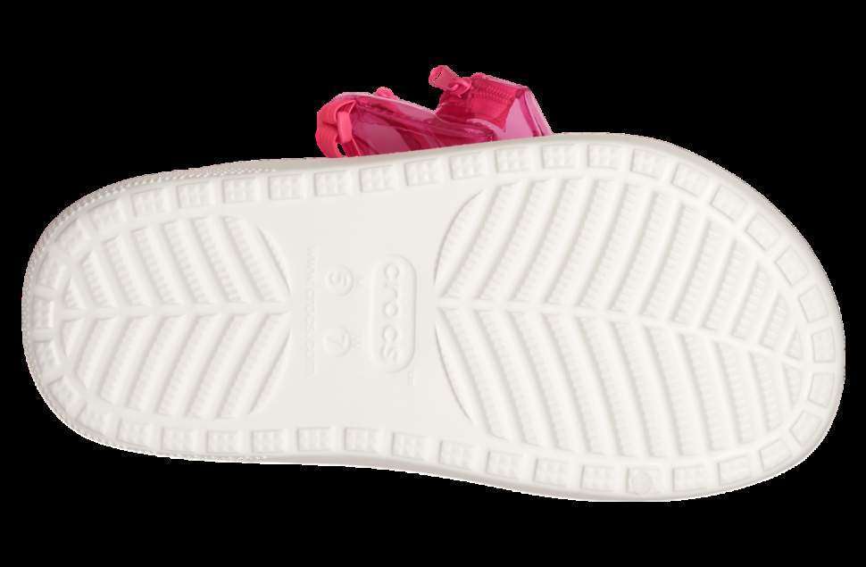 Жіночі Crocs утеплені Рожеві Classic Cozzzy White / Pink Crush — фото 4