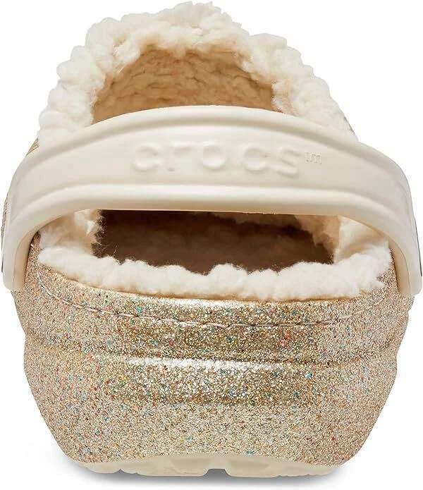 Crocs Утеплені Золоті Classic Lined Clog Glitter Gold — фото 4
