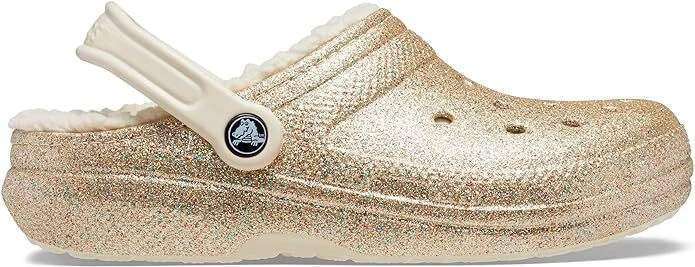 Crocs Утеплені Золоті Classic Lined Clog Glitter Gold — фото 5