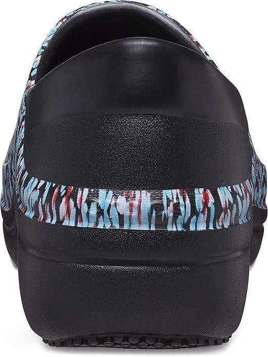 Crocs Для Праці Унісекс Чорні Квіти Neria Pro II Clog Non-Slip Work Shoes Black Ice Blue — фото 4