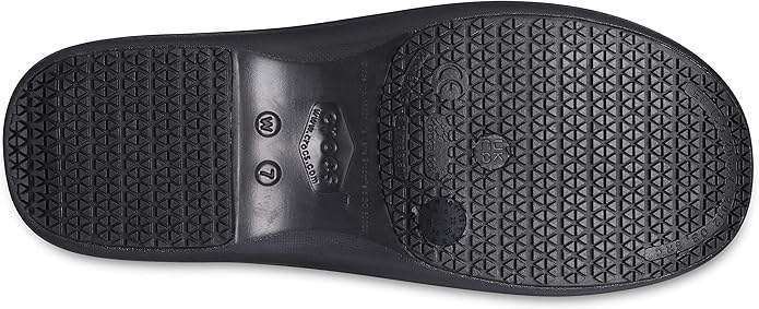 Crocs Для Праці Унісекс Чорні Квіти Neria Pro II Clog Non-Slip Work Shoes Black Ice Blue — фото 5