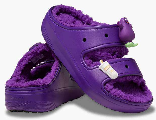Жіночі Crocs Теплі Фіолетові x McDonald’s Sandal Violet