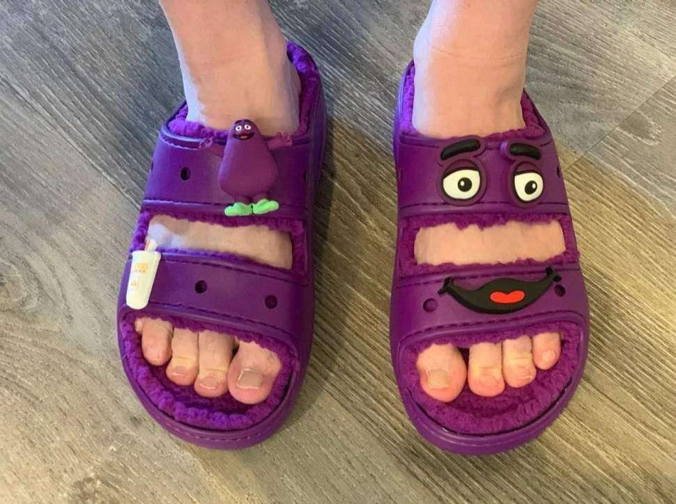 Жіночі Crocs Теплі Фіолетові x McDonald’s Sandal Violet — фото 3