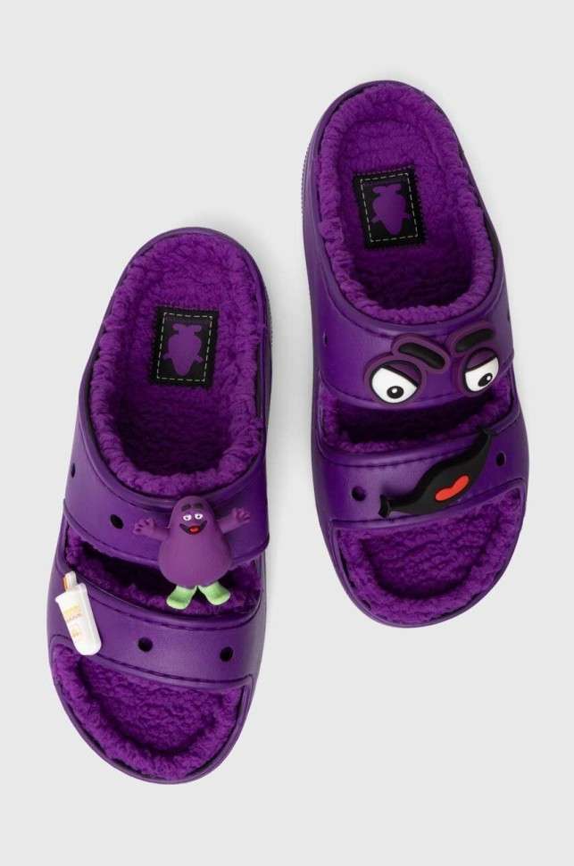 Жіночі Crocs Теплі Фіолетові x McDonald’s Sandal Violet — фото 8