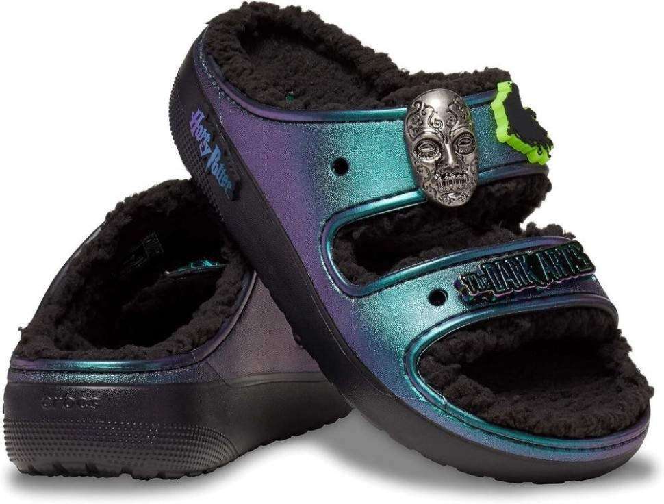 Жіночі Crocs утеплені галографічні Adult Harry Potter Dark Arts Cozzzy Slippers